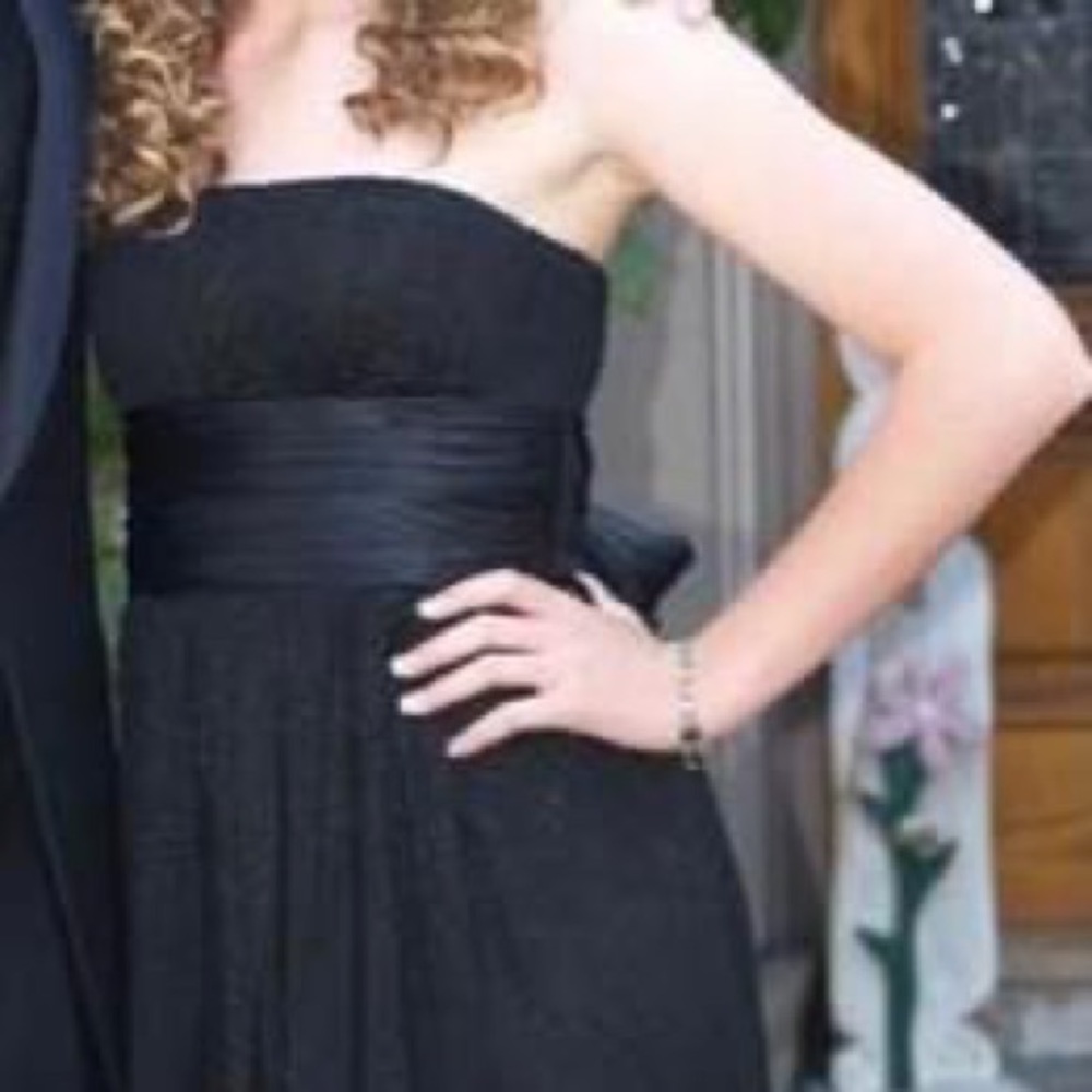 BCBG size 2 black floor length dress.